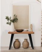 Console en bois de teck massif Teaka marron - 120 x 45 x 85 cm