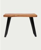 Console en bois de teck massif Teaka marron - 120 x 45 x 85 cm
