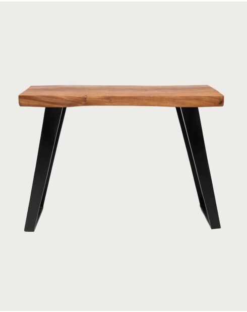 Console en bois de teck massif Teaka marron - 120 x 45 x 85 cm
