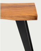 Console en bois de teck massif Teaka marron - 120 x 45 x 85 cm