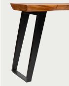 Console en bois de teck massif Teaka marron - 120 x 45 x 85 cm