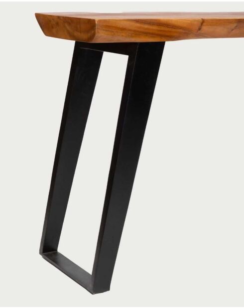 Console en bois de teck massif Teaka marron - 120 x 45 x 85 cm