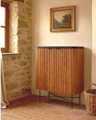 Credenza Opera a 2 ante in teak riciclato naturale - 100 x 45 x 120 cm