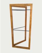 Porte serviette pliable en bois massif de manguier Elevéa naturel - 85 x 59 x 175 cm