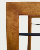 Porte serviette pliable en bois massif de manguier Elevéa naturel - 85 x 59 x 175 cm