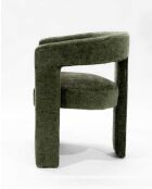 Sillón de salón verde de tela Lagon - 64 x 55 x 75 cm