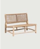 Jaya Bank aus natürlichem Rattan, 130 x 80 x 75 cm