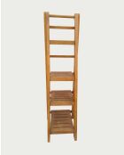 Mensola da bagno in legno massello Vertis naturale - 44 x 47 x 152 cm