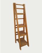 Mensola da bagno in legno massello Vertis naturale - 44 x 47 x 152 cm