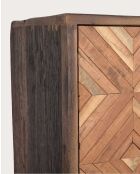 Armadio in legno massello di mango 2 ante Naya naturale - 90 x 40 x 150 cm