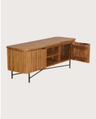 Opera natural retro tv-meubel van gerecycled massief teakhout - 140 x 45 x 55 cm