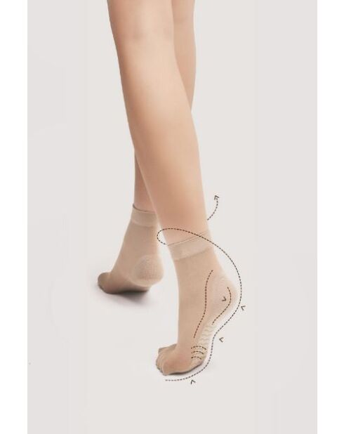 Chaussettes effet massant Massage 20 deniers lumière naturelle