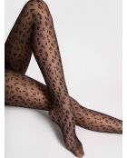 Collants à motifs Jungle 20 deniers noirs