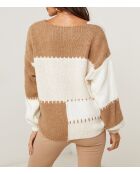 Pull col V Capucine camel