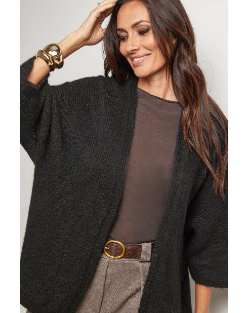 Gilet oversize Ariella noir