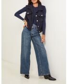 Gilet sans manche poche Élia bleu marine