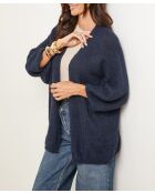 Gilet oversize Aurélia bleu marine