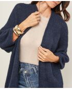 Gilet oversize Aurélia bleu marine
