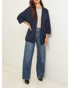 Gilet oversize Aurélia bleu marine