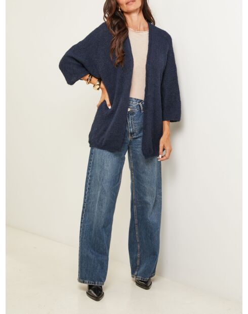Gilet oversize Aurélia bleu marine