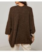 Gilet oversize Astrid chocolat
