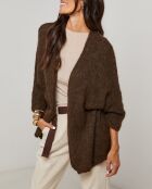 Gilet oversize Astrid chocolat