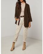 Gilet oversize Astrid chocolat