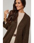 Gilet oversize Astrid chocolat