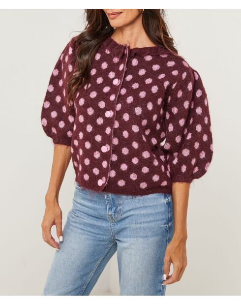 Gilet Amalia bordeaux