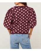 Gilet Amalia bordeaux