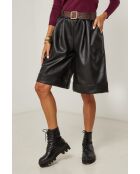 Estelle zwarte korte broek met riem