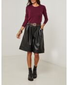 Estelle zwarte korte broek met riem