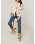 Gilet sans manche poche Elina beige