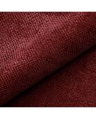 Fauteuil pivotant IVY velours tramé bordeaux - 65 x 68 x 73 cm
