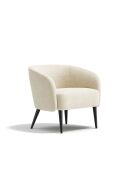 Fauteuil Loven tissu bouclette crème - 73.5 x 67.5 x 66.5 cm