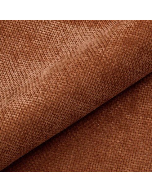Fauteuil pivotant IVY velours tramé orange cuivré - 65 x 68 x 73 cm