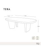 Table basse TERA noyer - 100 x 60 x 35 cm