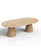 Table basse ALOA chêne clair - 120 x 60 x 40 cm