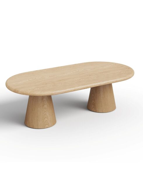 Table basse ALOA chêne clair - 120 x 60 x 40 cm