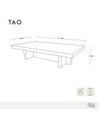 Table basse TAO noyer - 100 x 60 x 25 cm