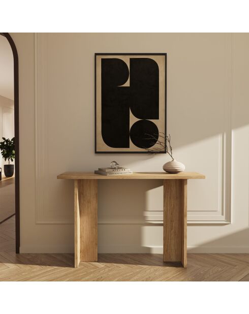 Console Ebano chêne clair 120 cm - 120 x 35 x 80 cm