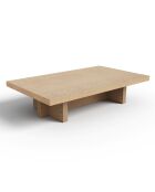 Table basse TAO chêne clair - 100 x 60 x 25 cm