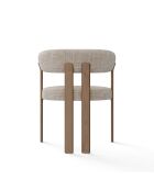 Lot de 2 petits fauteuils Oren velours gaufré crème - 60 x 56 x 74 cm