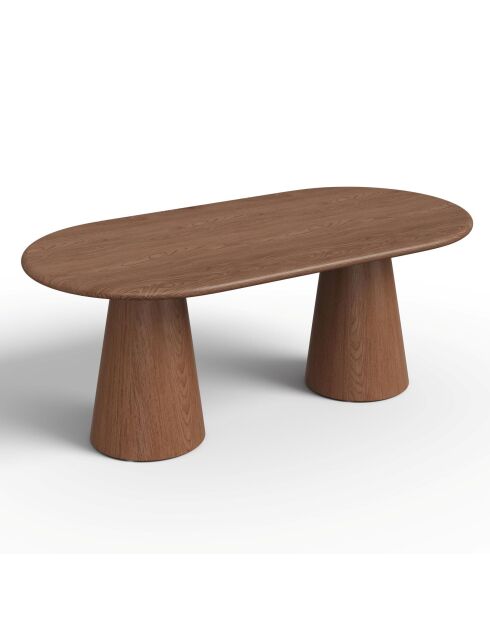 Table à manger ALOA noyer - 200 x 100 x 76 cm