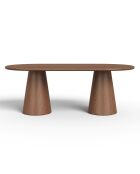 Table à manger ALOA noyer - 200 x 100 x 76 cm