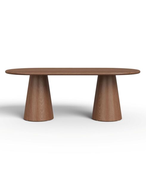 Table à manger ALOA noyer - 200 x 100 x 76 cm
