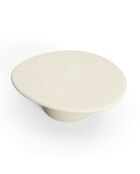 Table basse microciment Alko crème - 100 x 85 x 35.5 cm