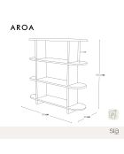 Étagère AROA frêne clair - 150cm