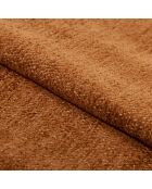 Fauteuil GABY velours texturé terracotta