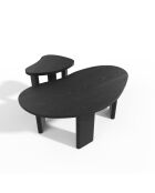 Lot de 2 tables basses gigognes SEVA frêne noir